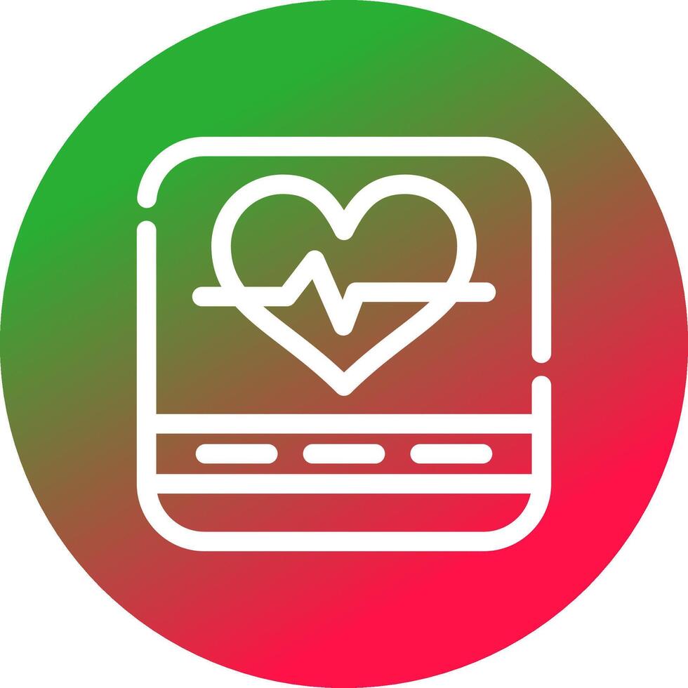 Heart Rate Creative Icon Design vector