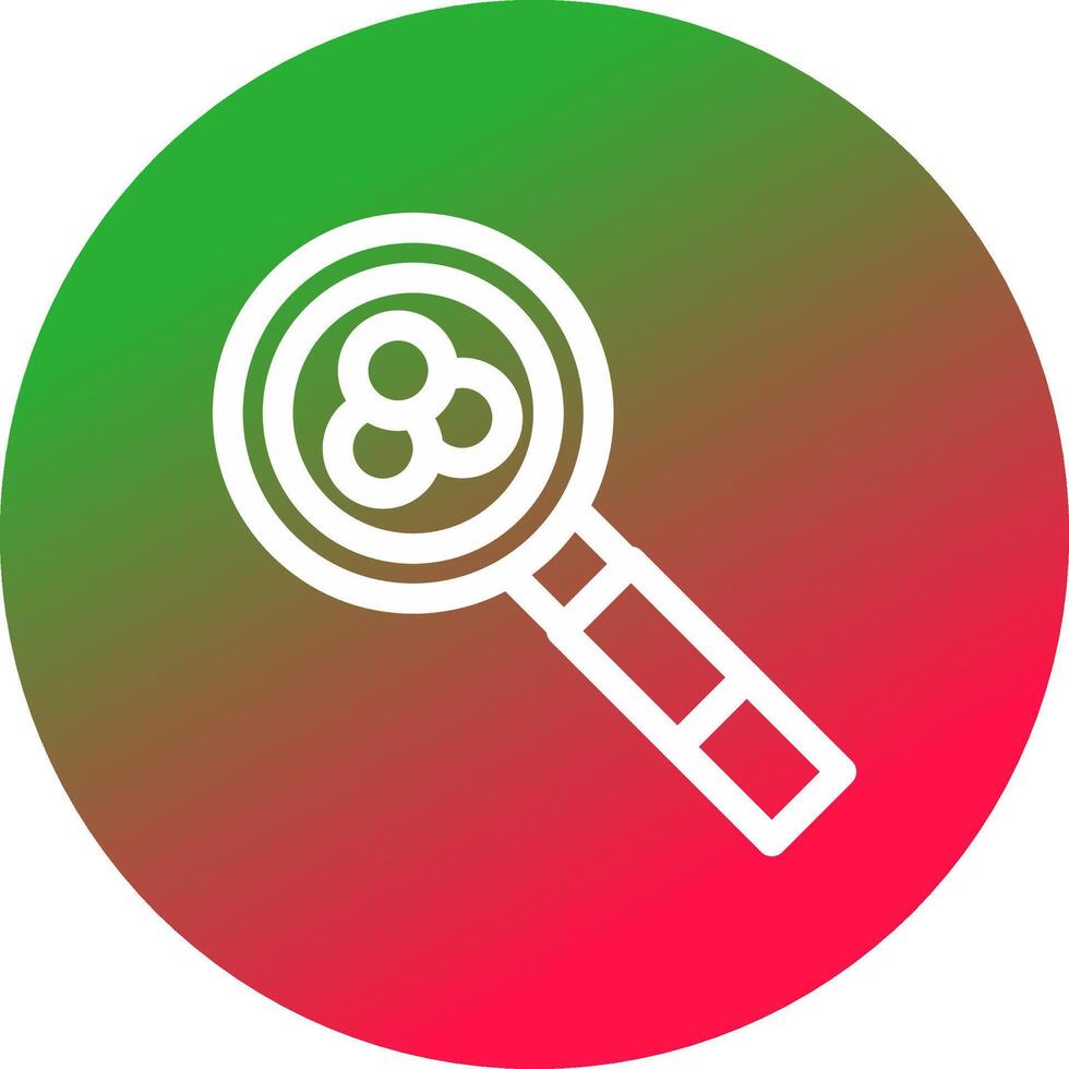 Magnifying Glass Creative Icon Design vector