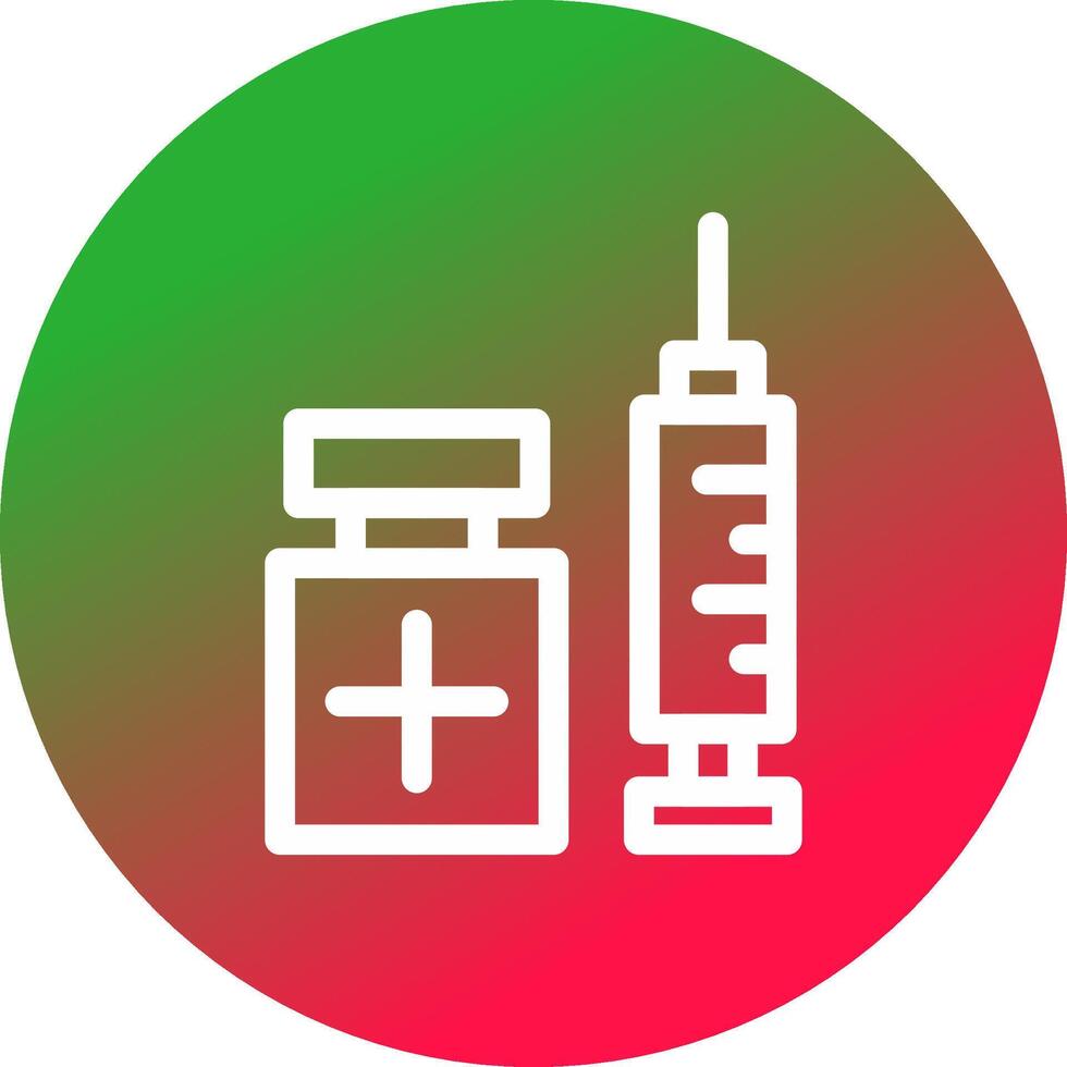 Vaccination Creative Icon Design vector