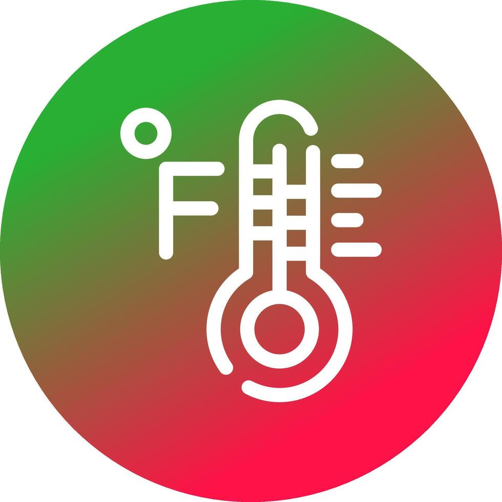 Fahrenheit Creative Icon Design vector
