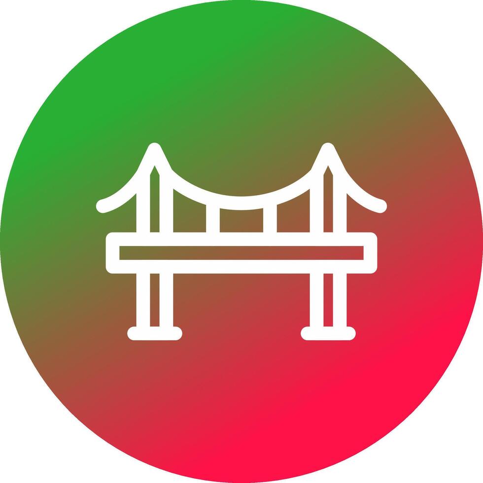 Bridge Creative Icon Design vector