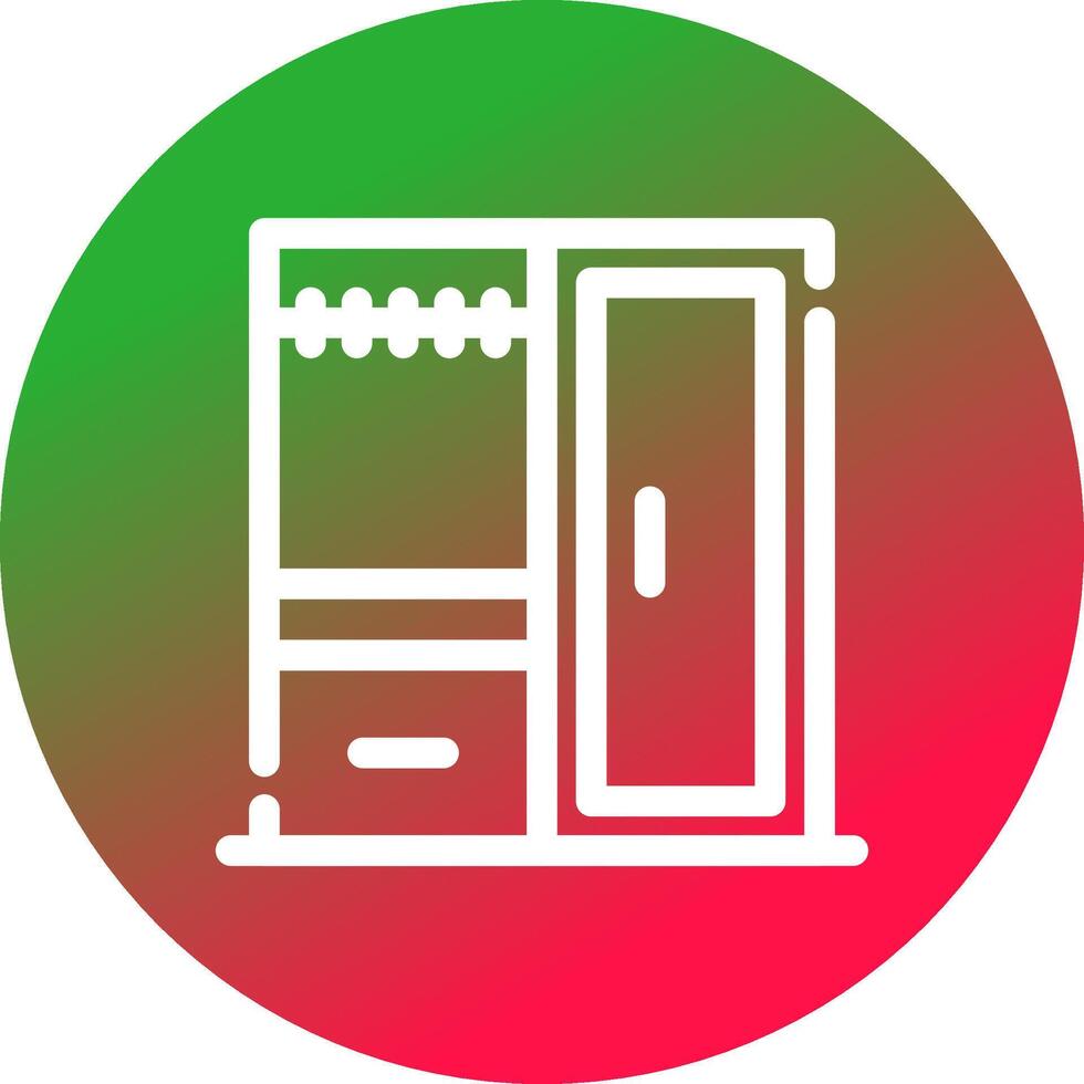 Wardrobe Creative Icon Design vector