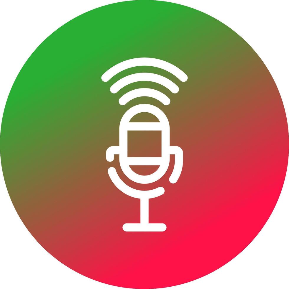Voice Control Creative Icon Design vector