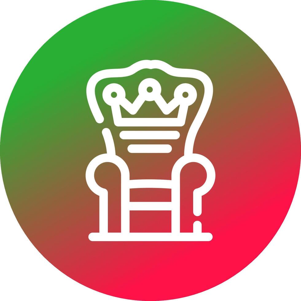 Throne Creative Icon Design vector