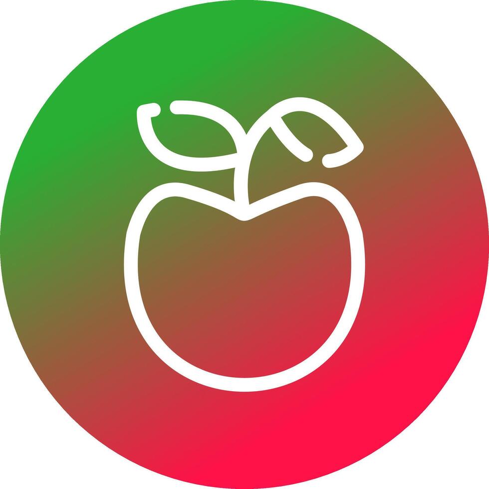 diseño de icono creativo de manzana vector