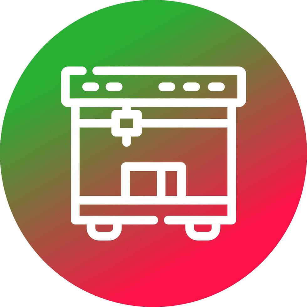 3D Printing Creative Icon Design vector