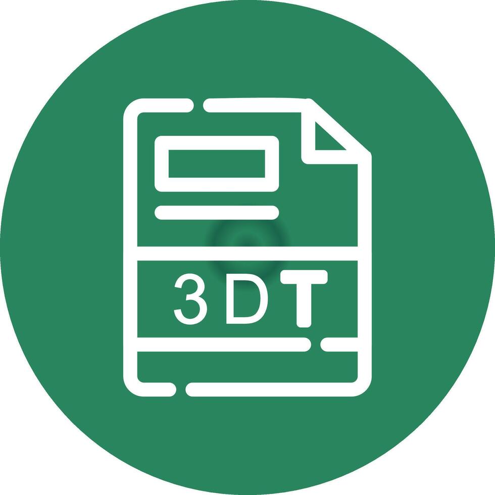 3DT Creative Icon Design vector