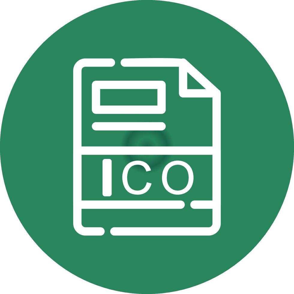 ICO Creative Icon Design vector