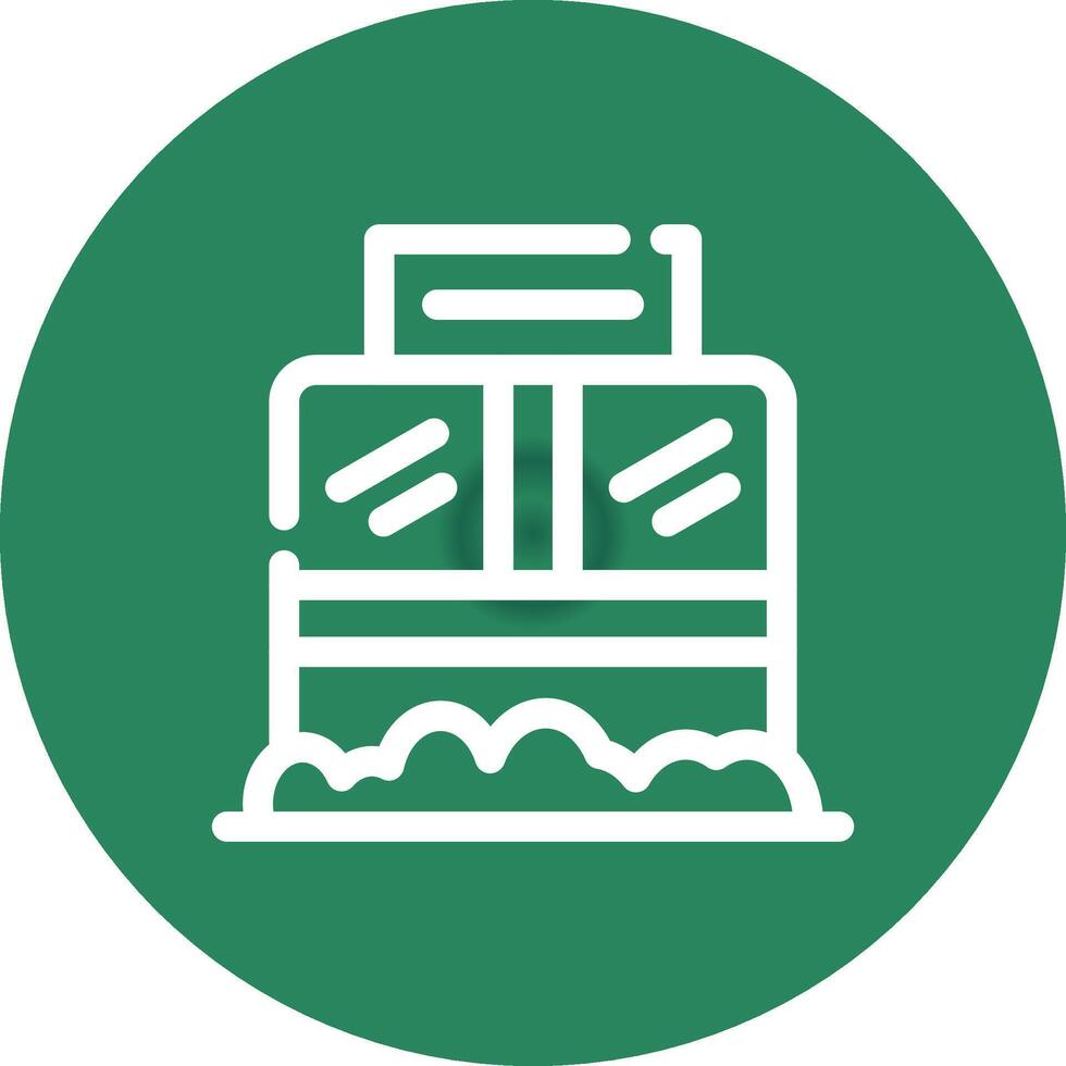 Ticket Box Creative Icon Design vector