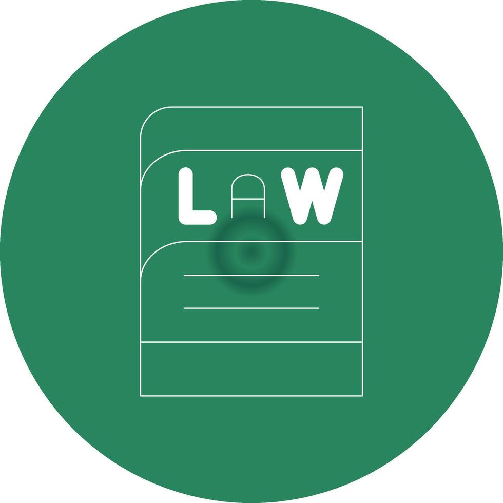 Law Book Creative Icon Design vector