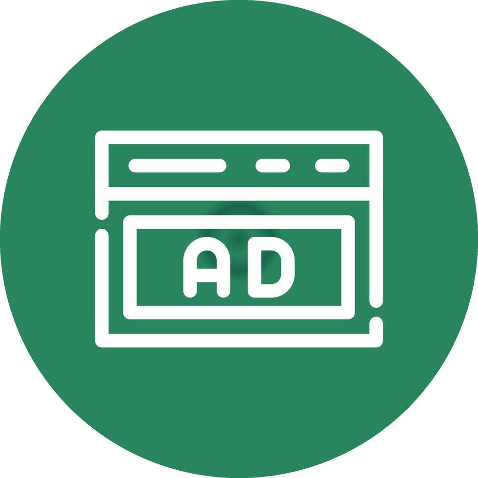 Native Advertising Creative Icon Design vector