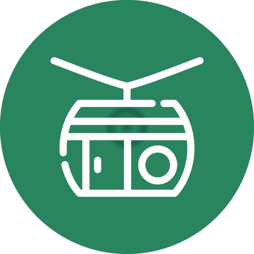 Cable Car Creative Icon Design vector