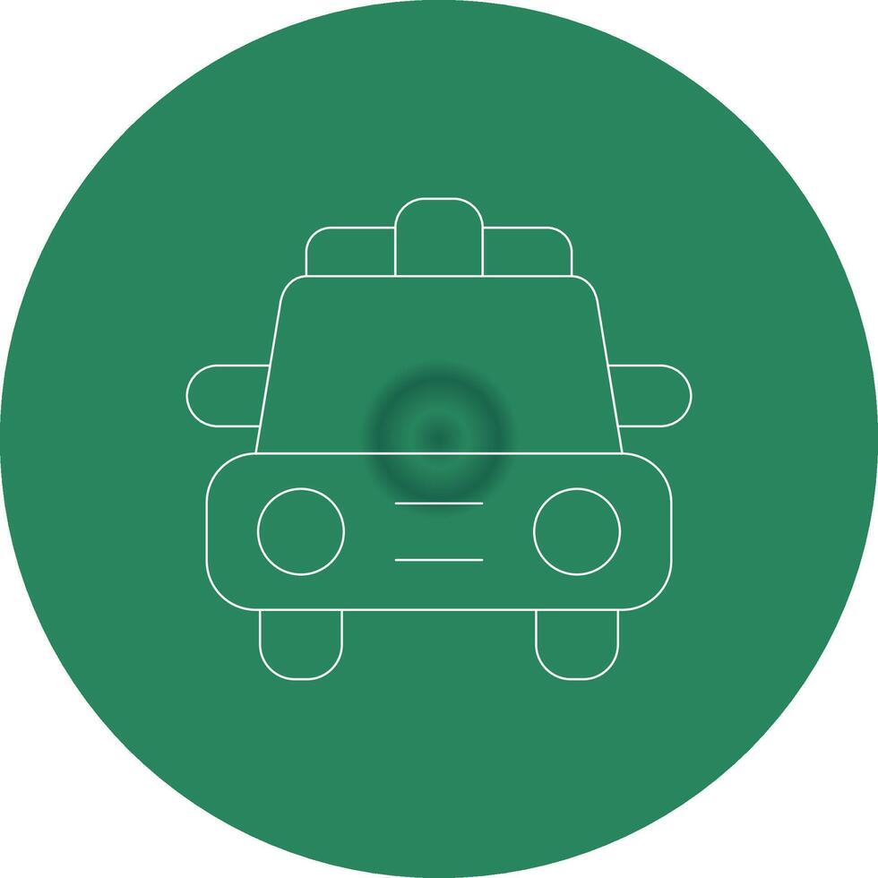 Police Car Creative Icon Design vector