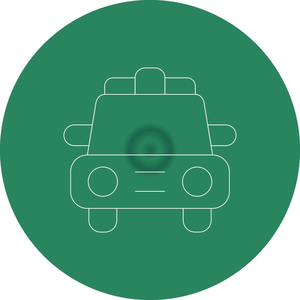 diseño de icono creativo de coche de policía vector