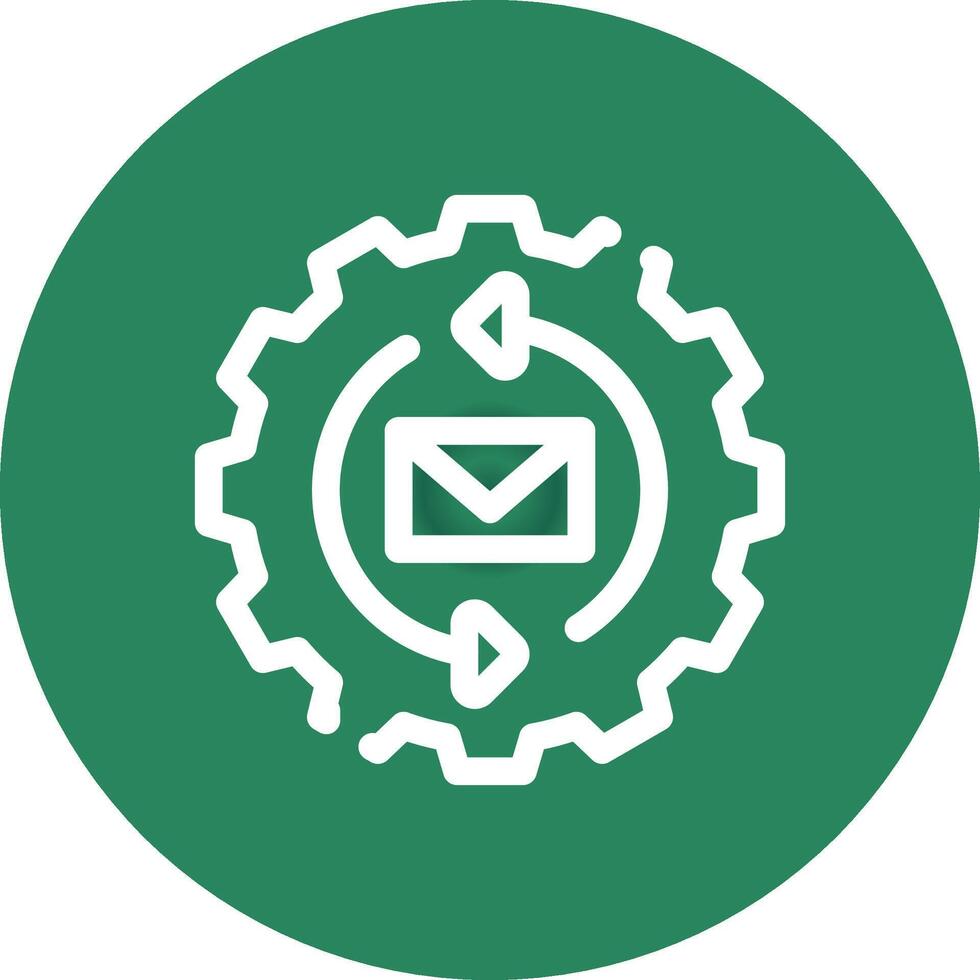 Marketing Automation Creative Icon Design vector