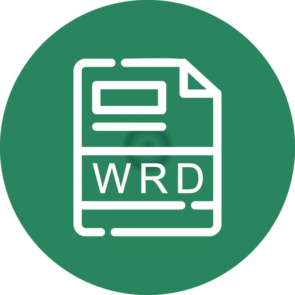 WRD Creative Icon Design vector