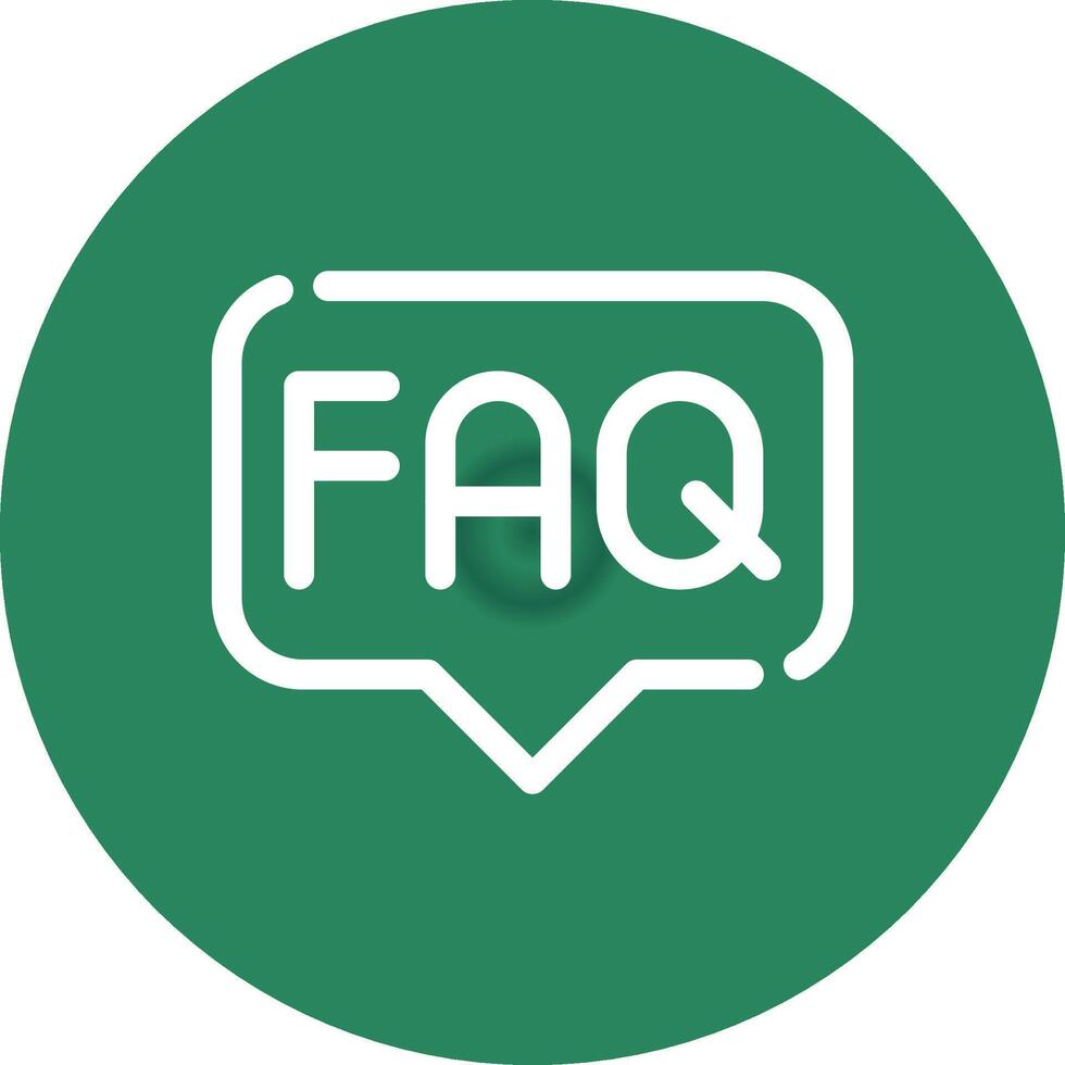 FAQ Creative Icon Design vector