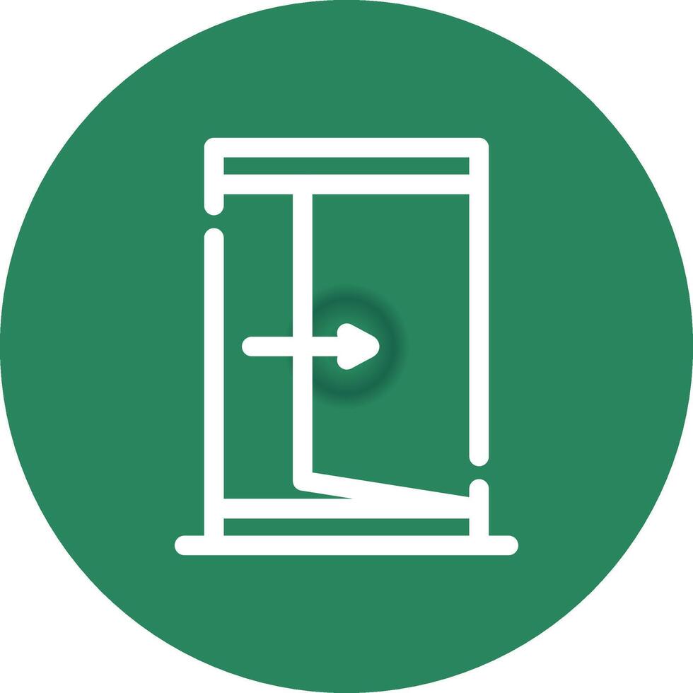 Exit Creative Icon Design vector