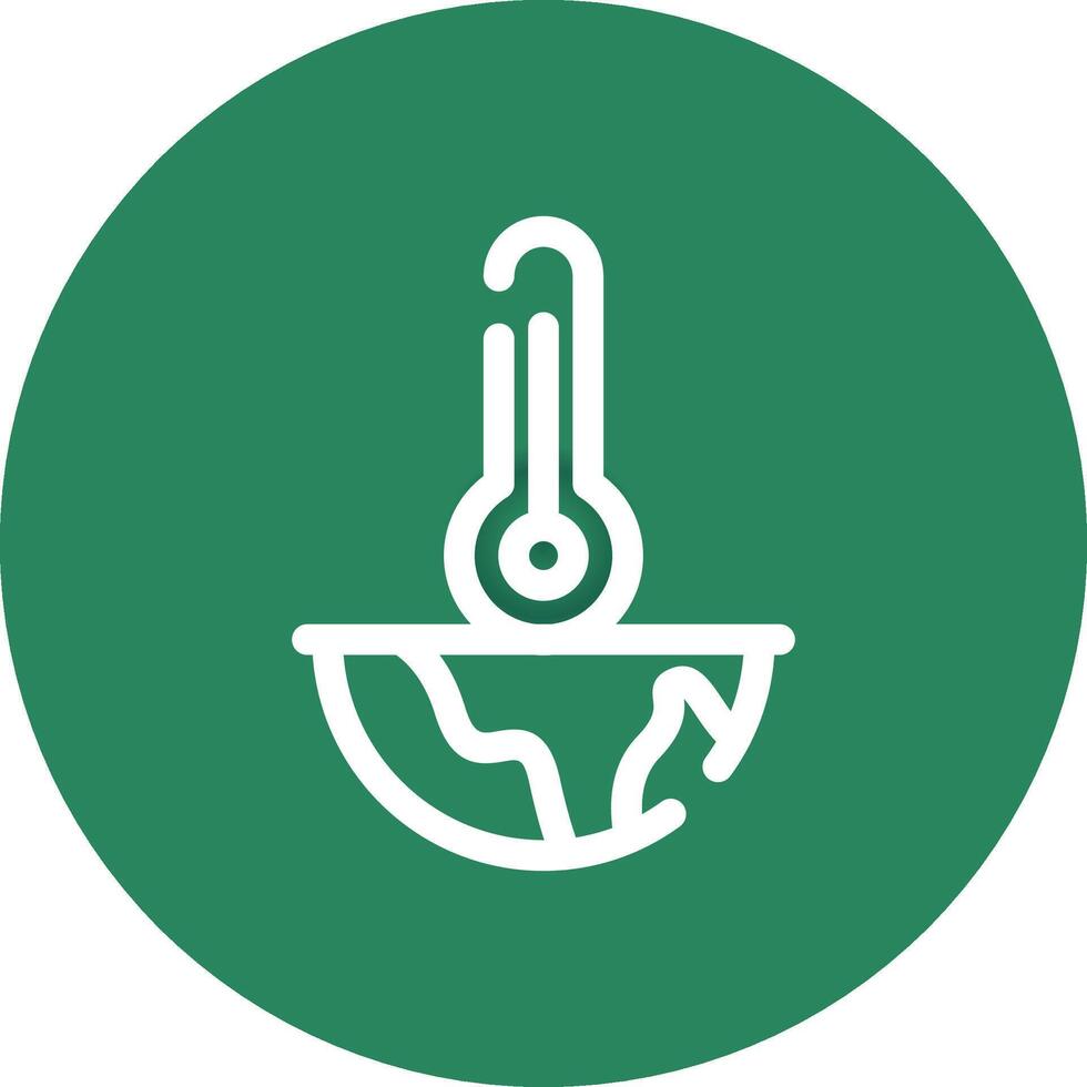 Global Warming Creative Icon Design vector