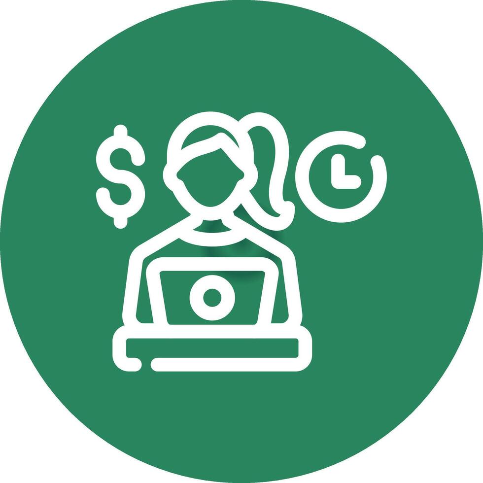Freelancing Creative Icon Design vector