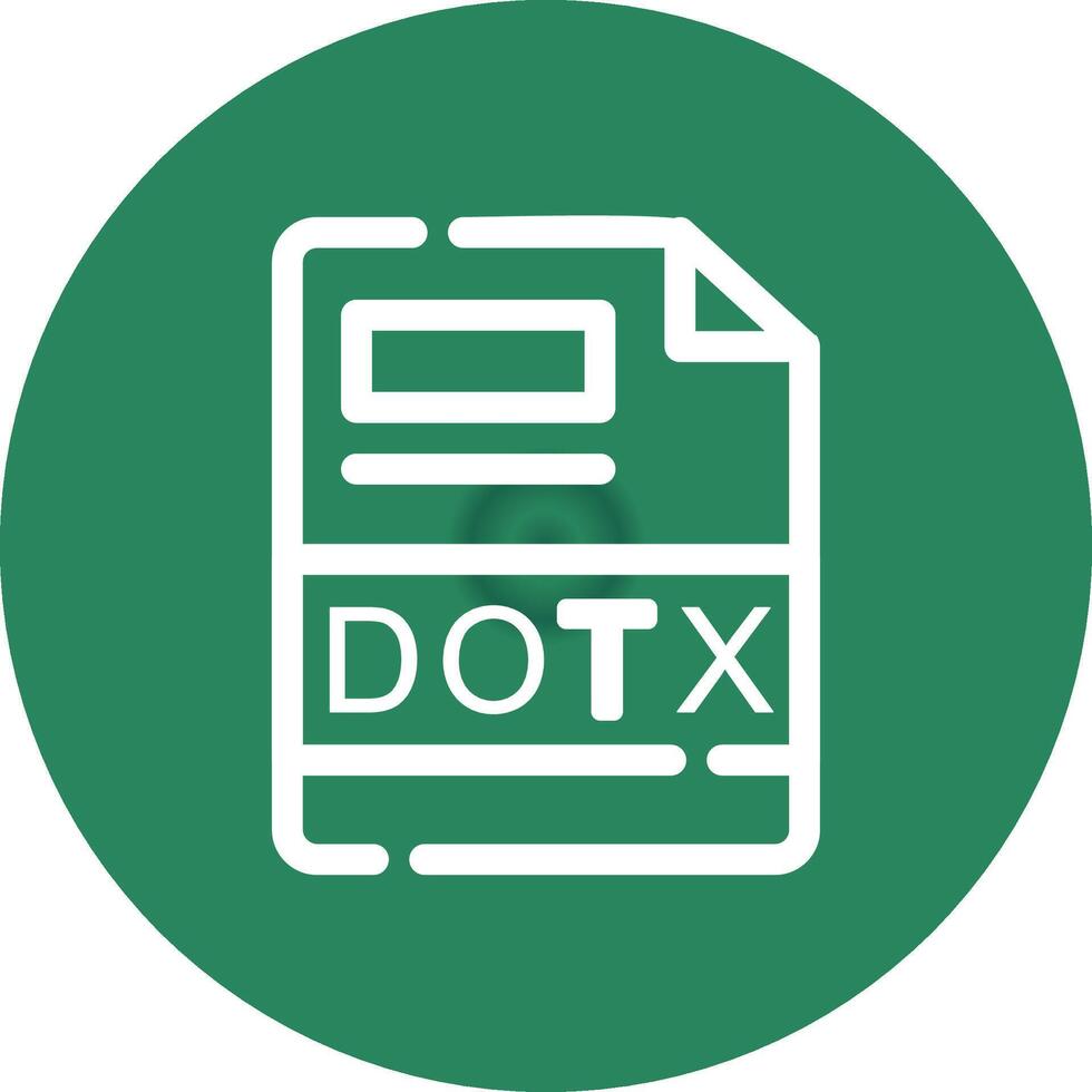 DOTX Creative Icon Design vector