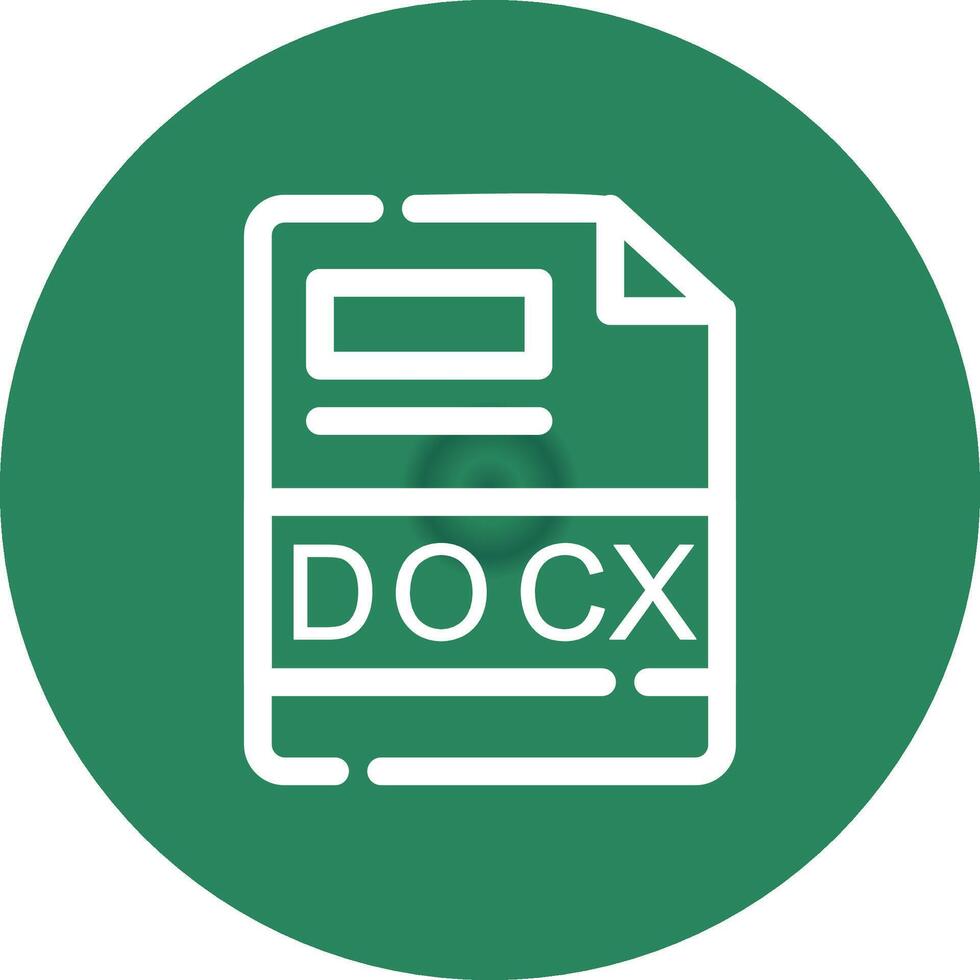 DOCX Creative Icon Design vector