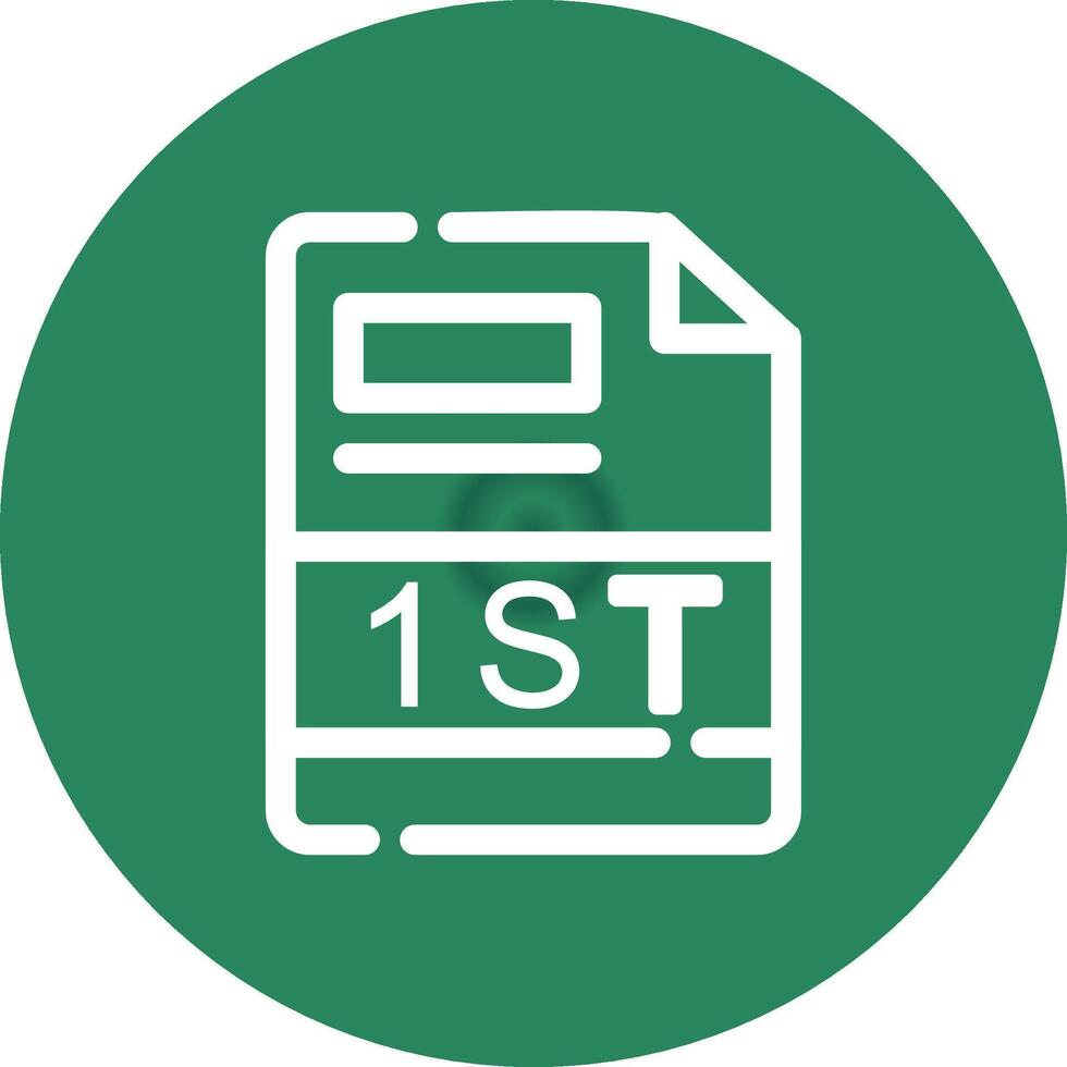 1ST Creative Icon Design vector