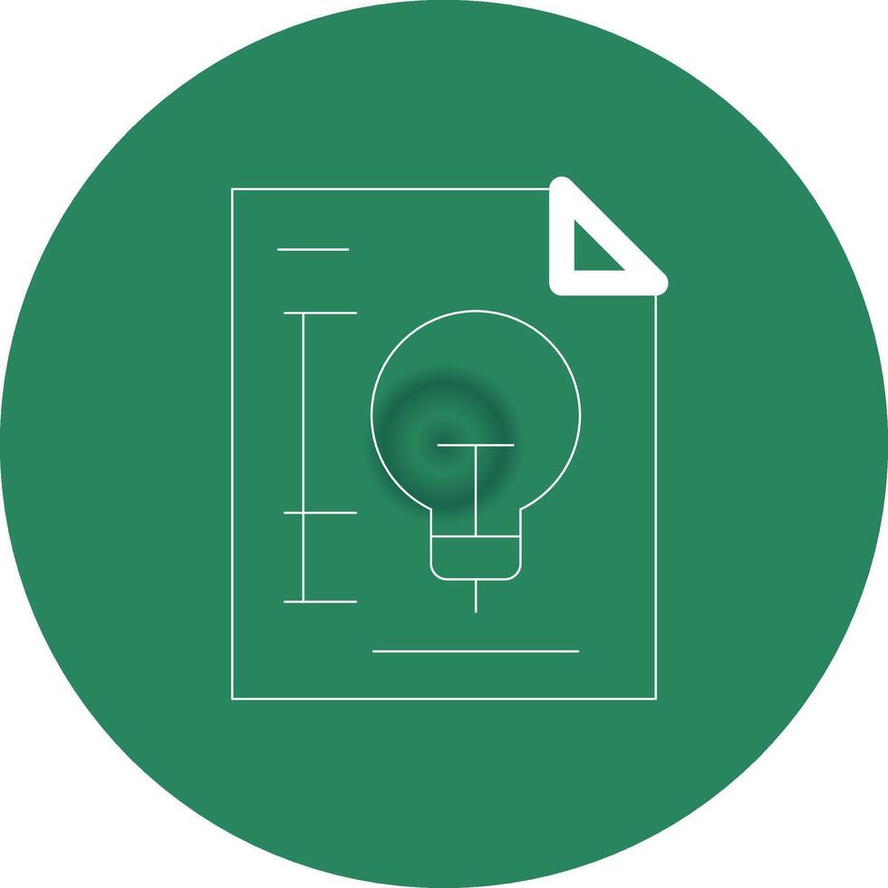 Patent Creative Icon Design vector