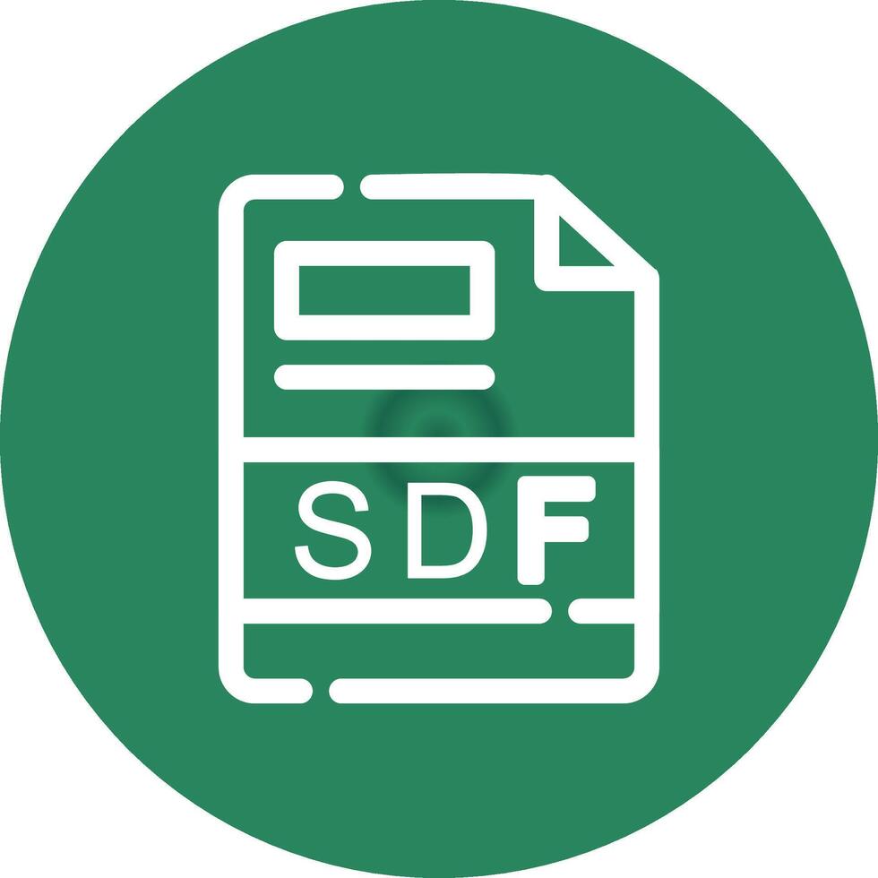 SDF Creative Icon Design vector