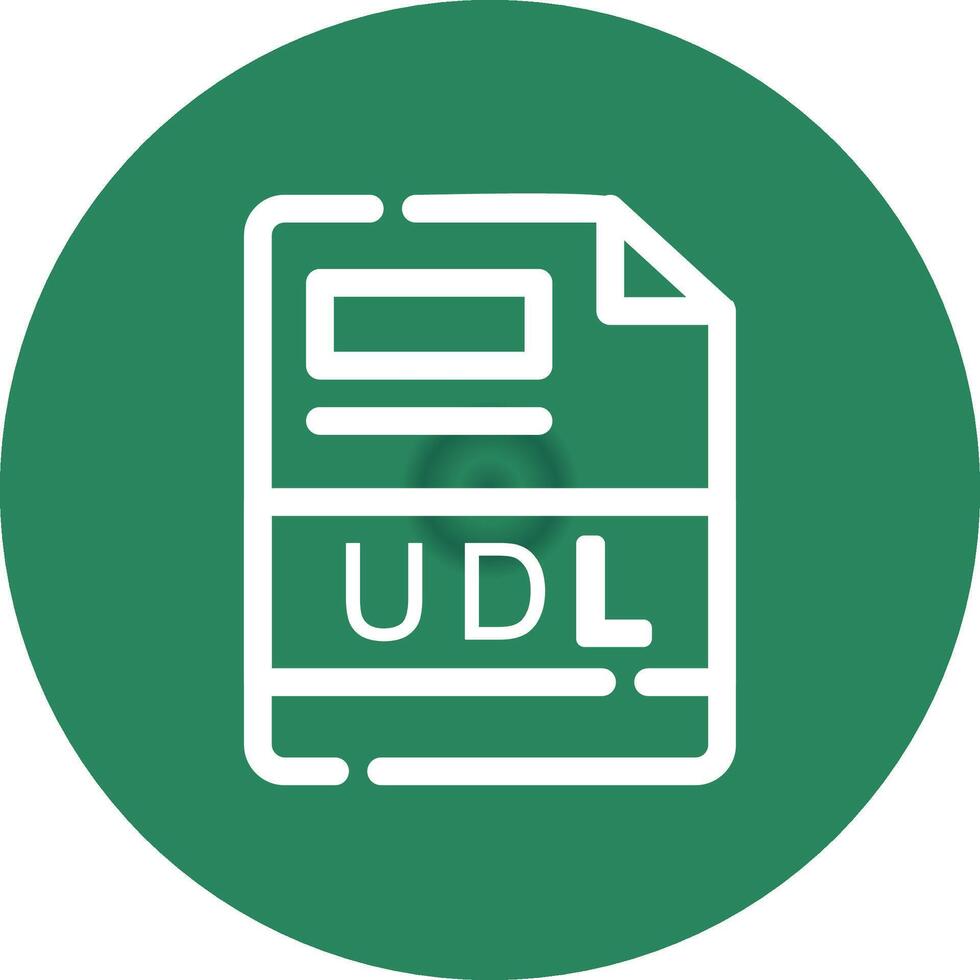 udl creativo icono diseño vector