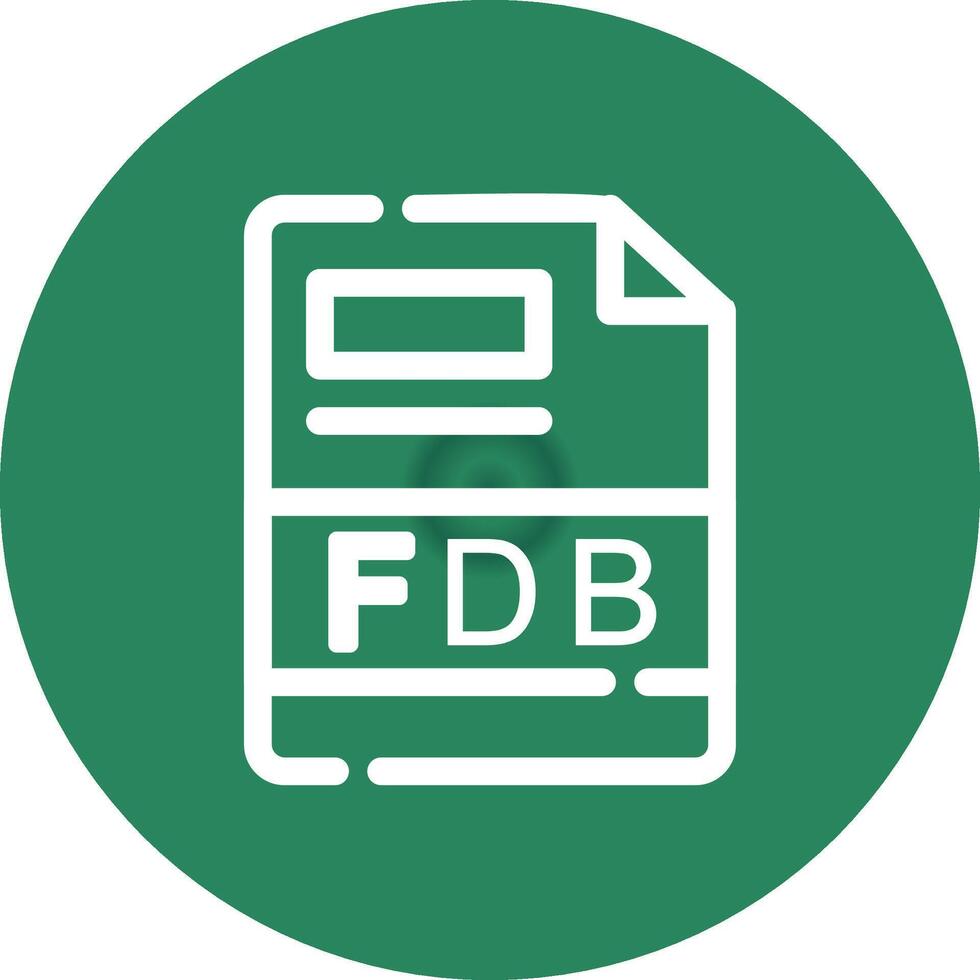 FDB Creative Icon Design vector