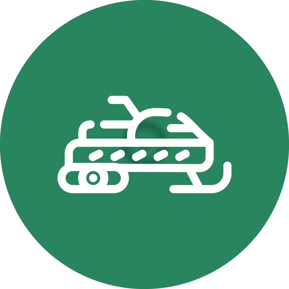 Snowmobile Creative Icon Design vector