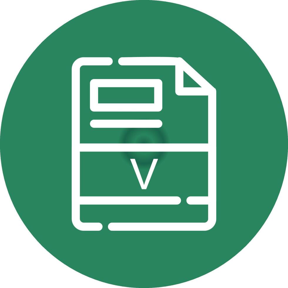 V Creative Icon Design vector