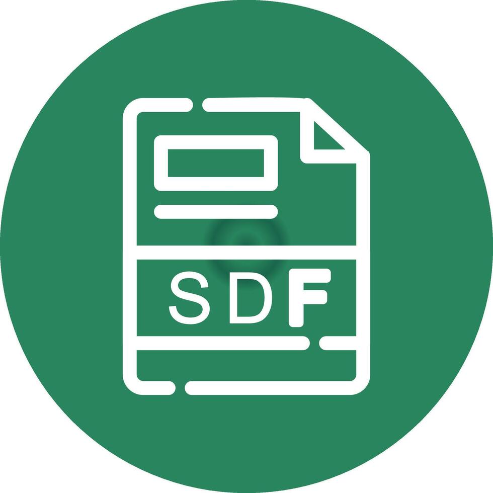 SDF Creative Icon Design vector