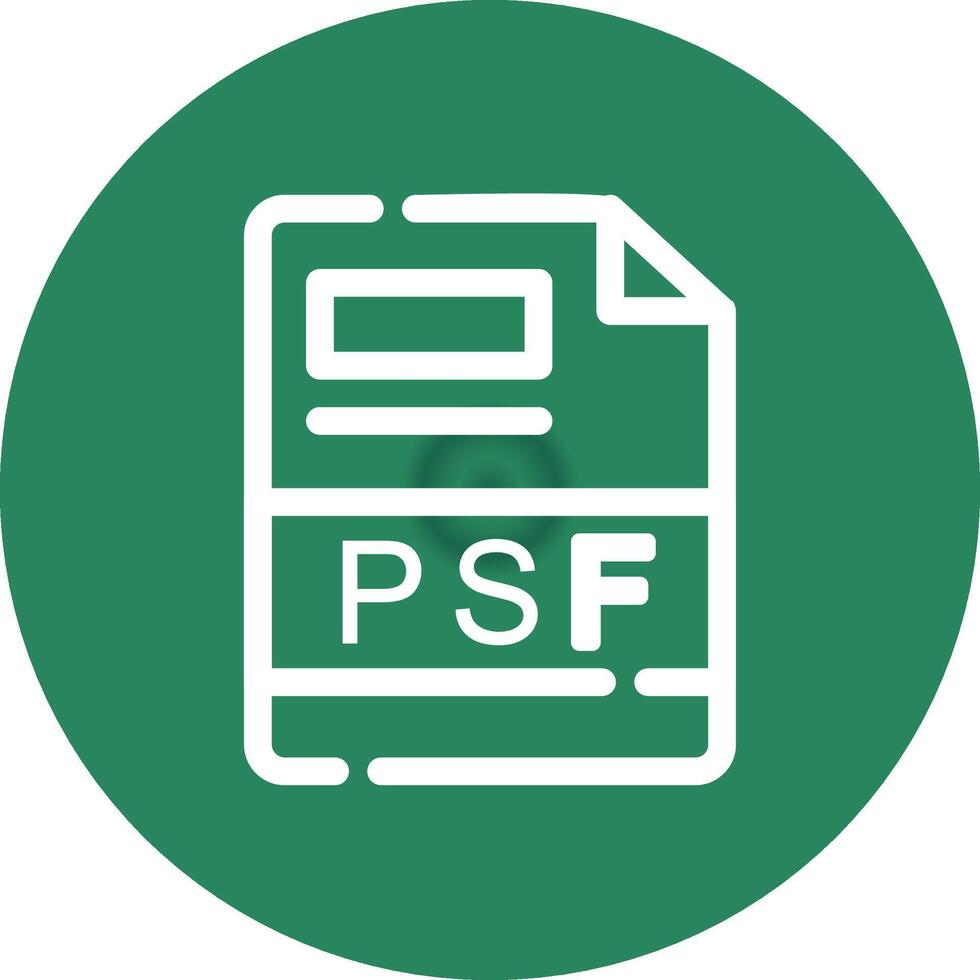 PSF Creative Icon Design vector