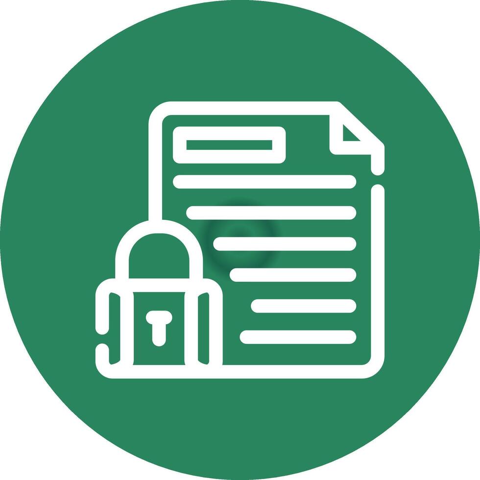 Confidential Project Creative Icon Design vector