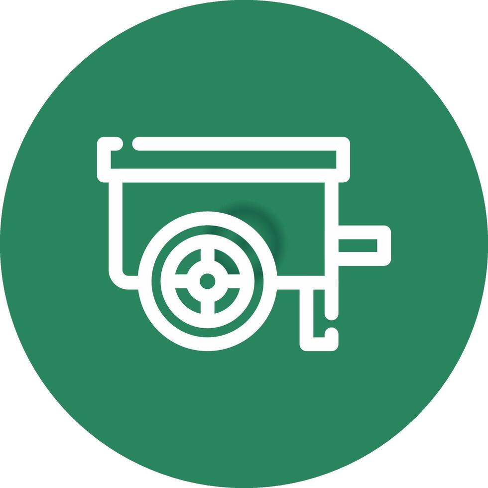 Wheelbarrow Creative Icon Design vector