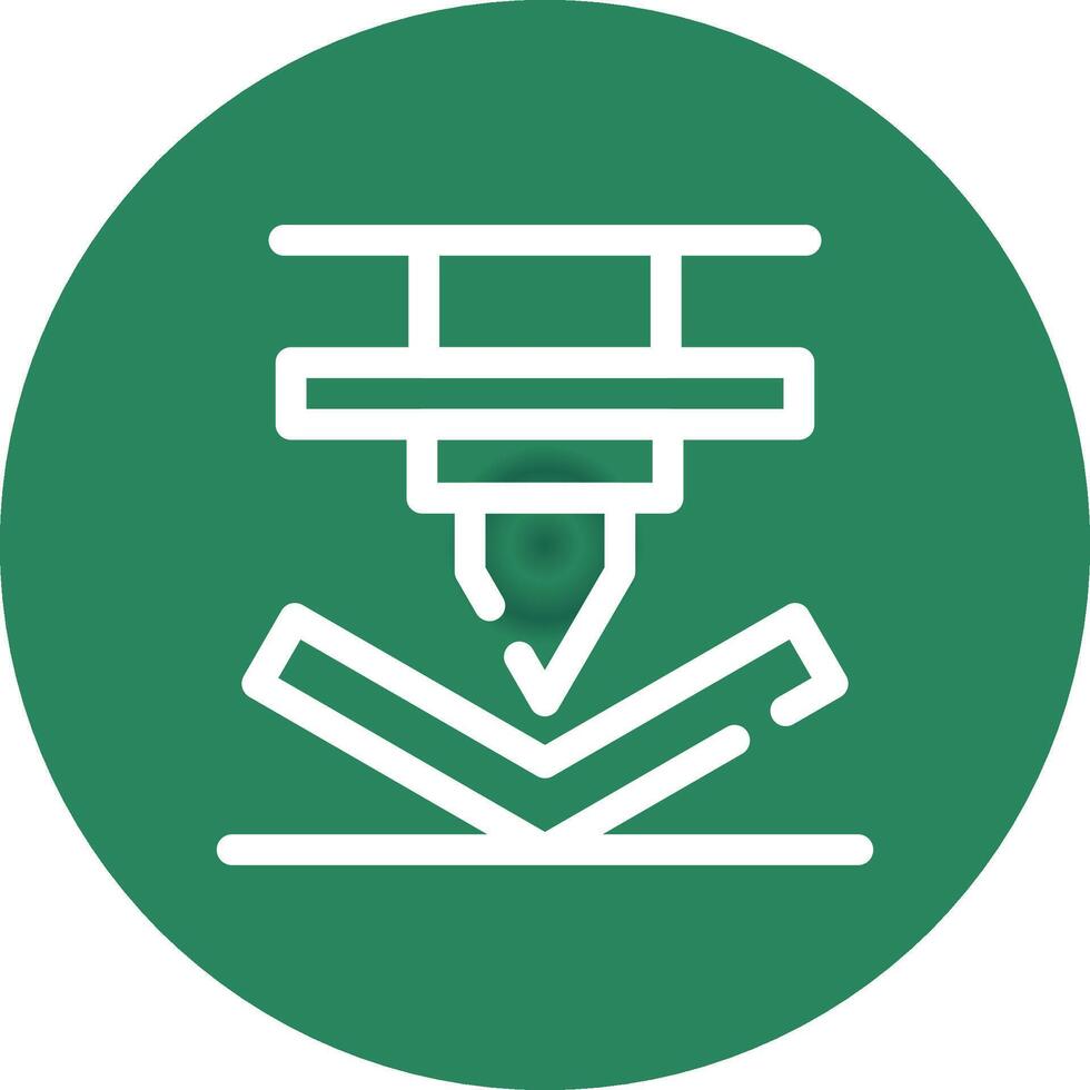 Bending Creative Icon Design vector