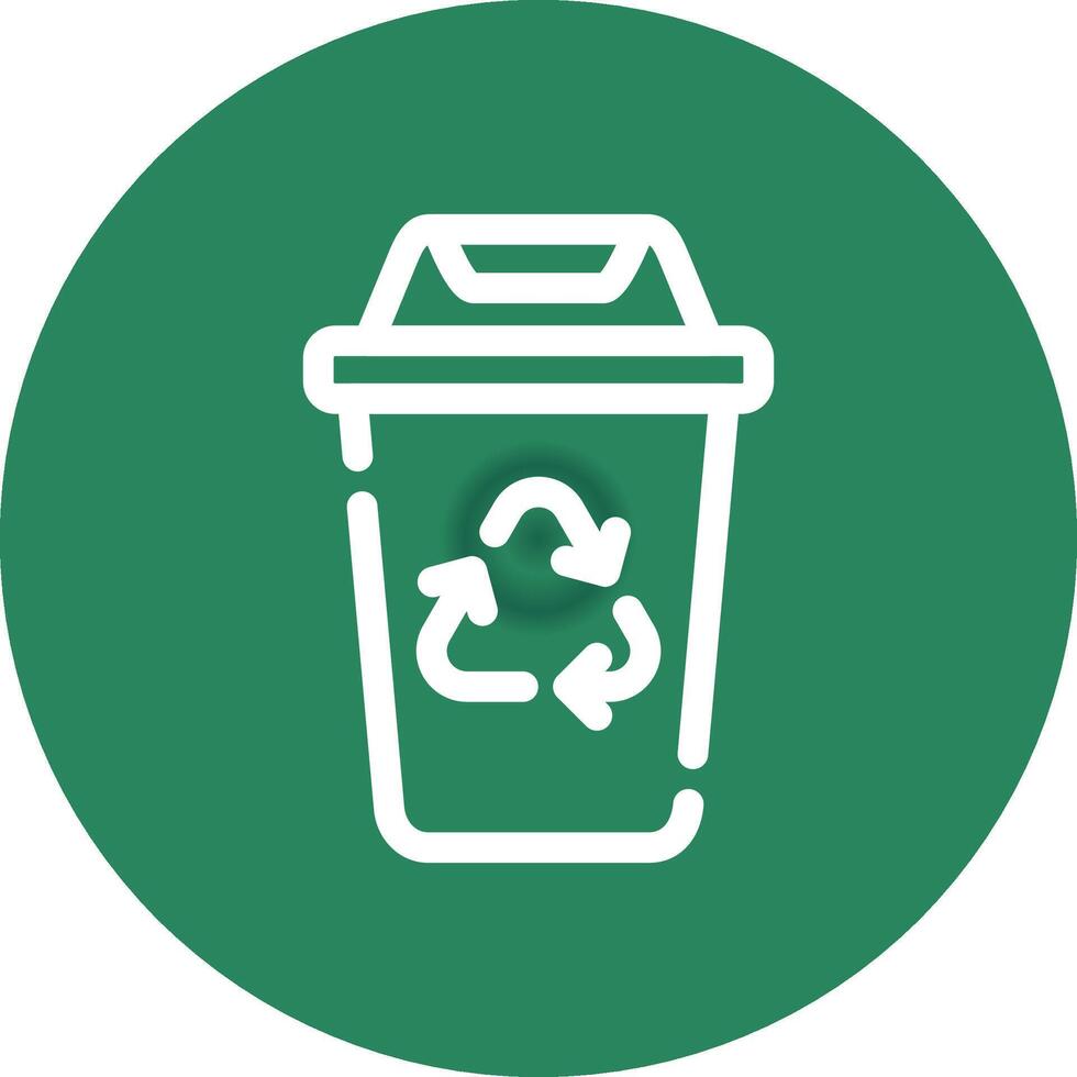 diseño de icono creativo de papelera de reciclaje vector