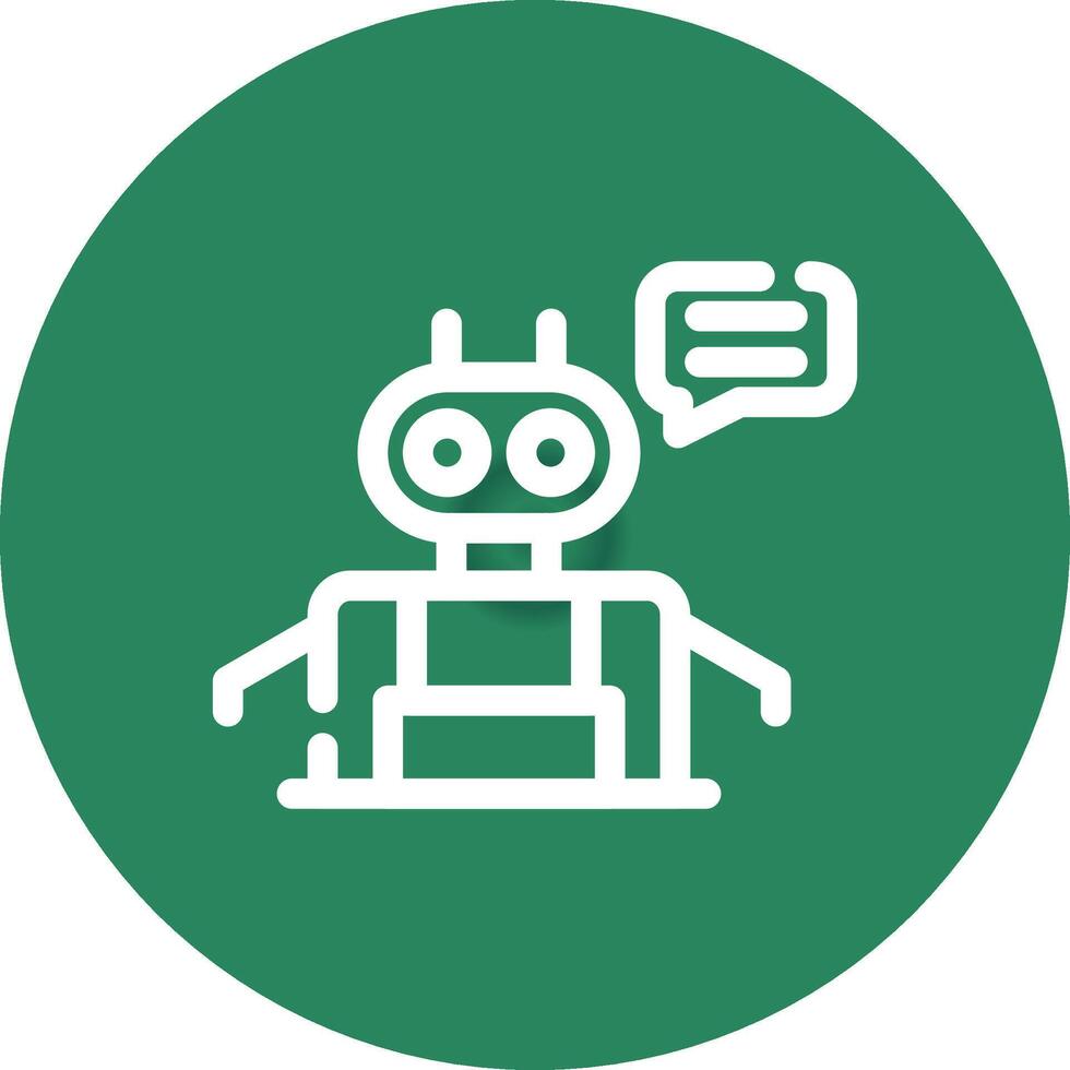 Chatbot Creative Icon Design vector