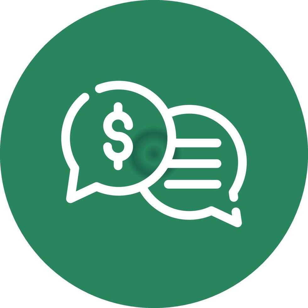 Business Dialog Creative Icon Design vector