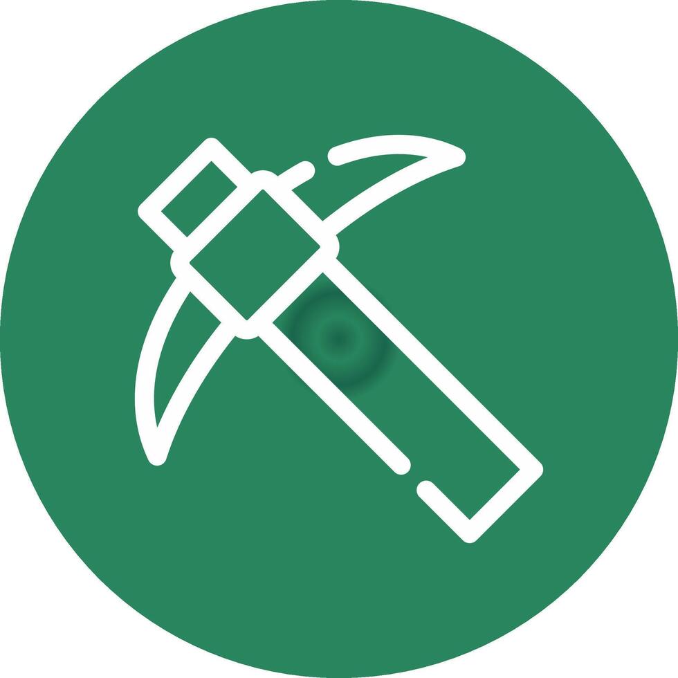 Pickaxe Creative Icon Design vector