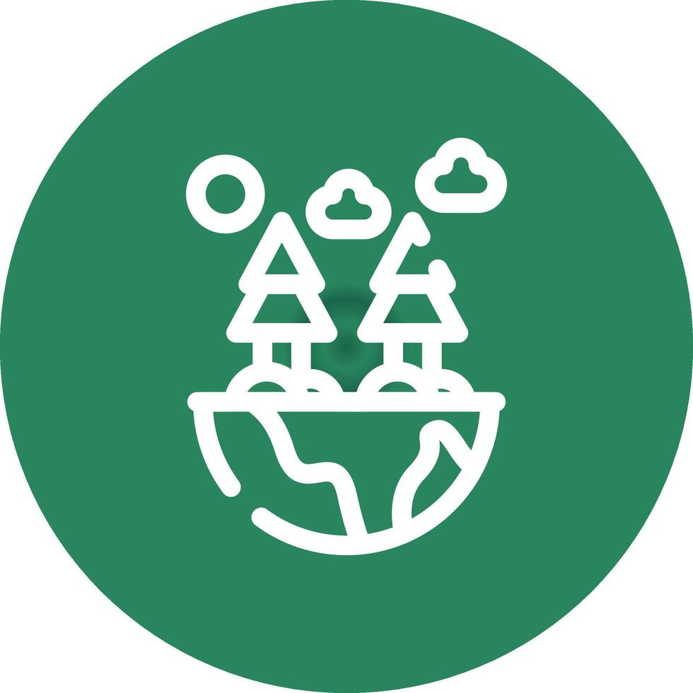 Green Environment Creative Icon Design vector