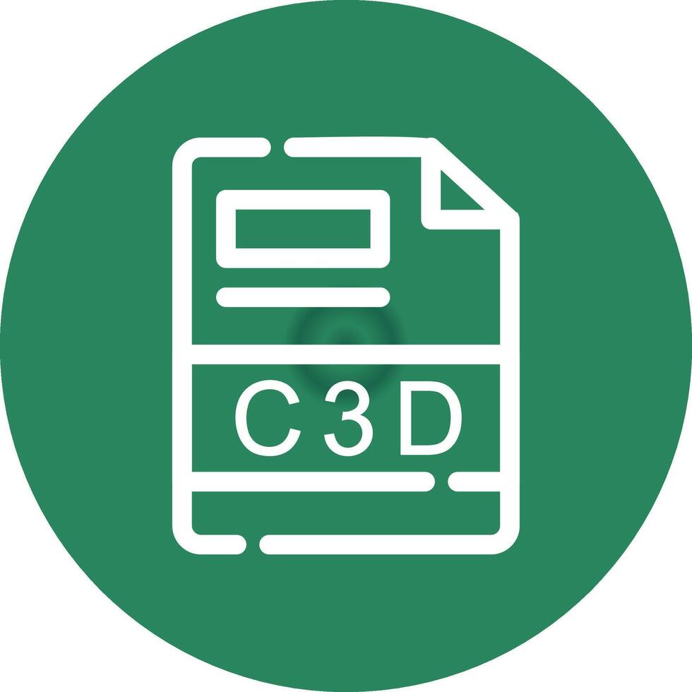 C3D Creative Icon Design vector