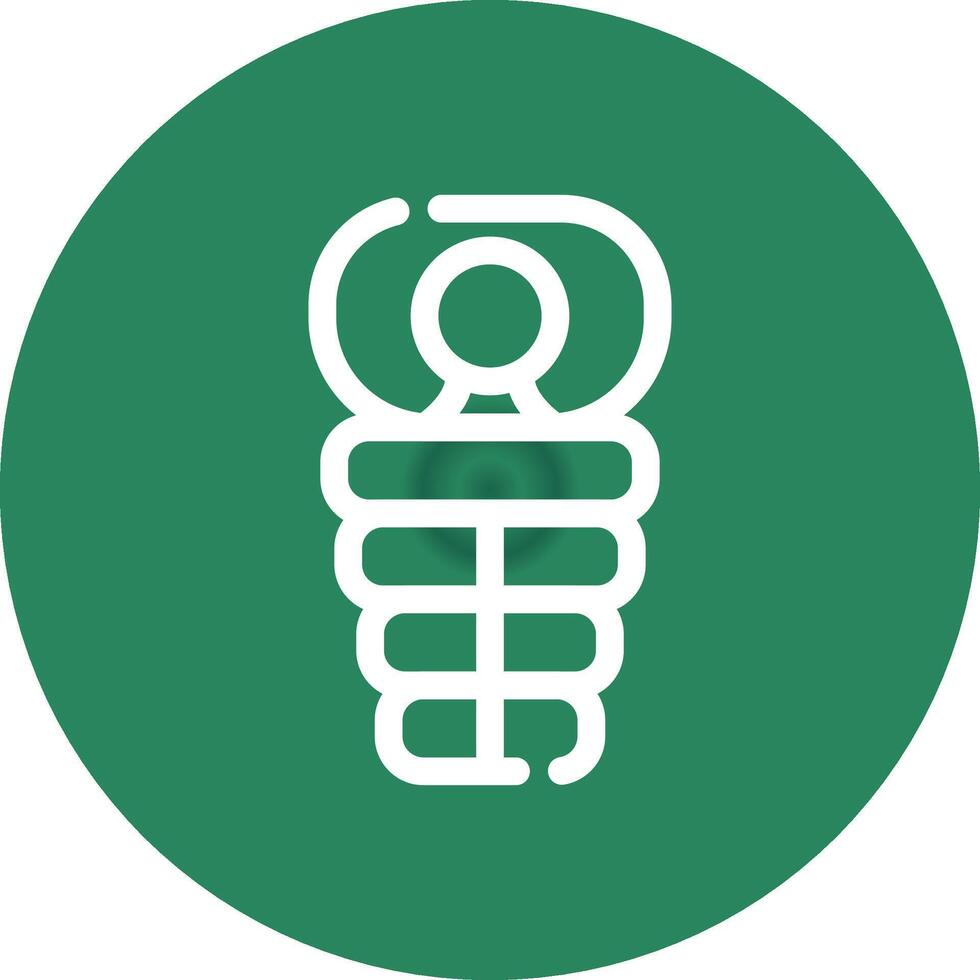 Sleeping Bag Creative Icon Design vector