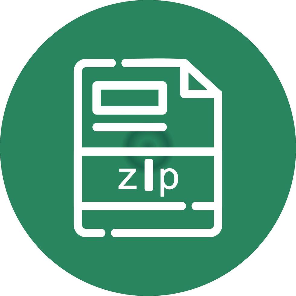 zip Creative Icon Design vector