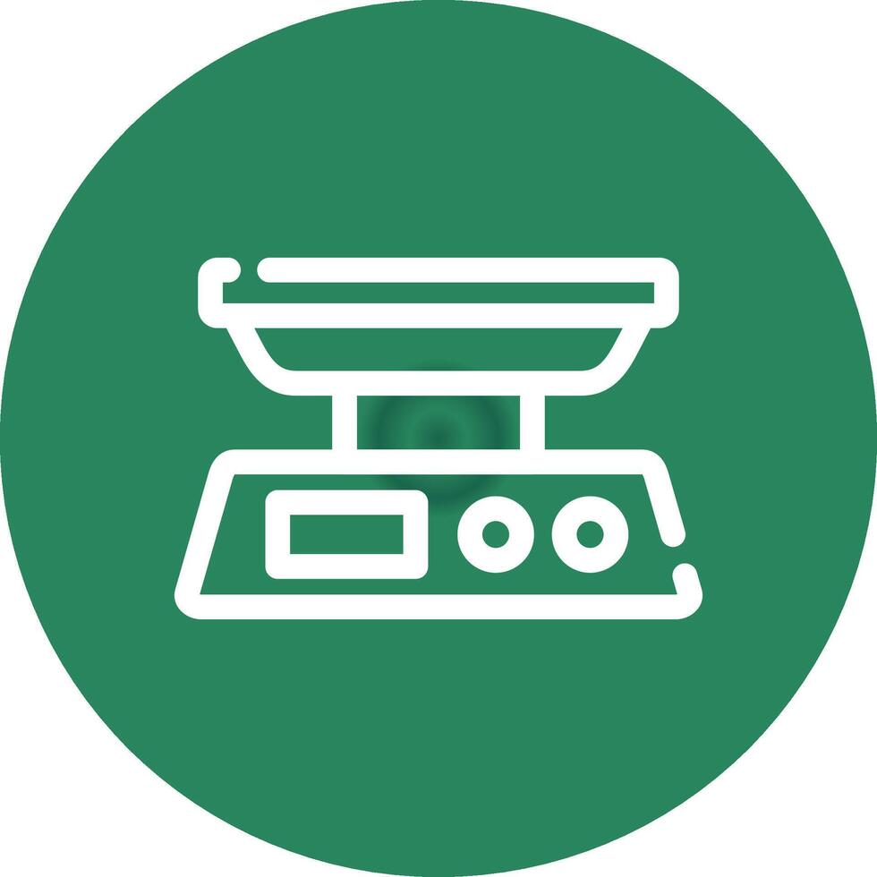 Food Scale Creative Icon Design vector