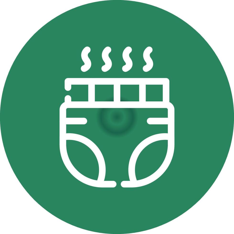 Baby Diaper Creative Icon Design vector