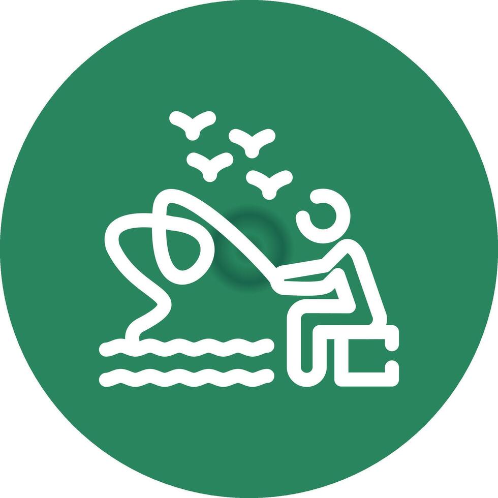 Trolling Creative Icon Design vector