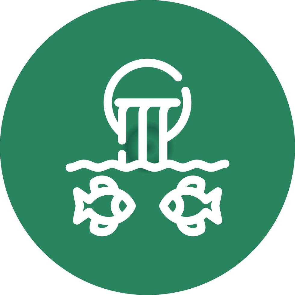 River Fishing Creative Icon Design vector